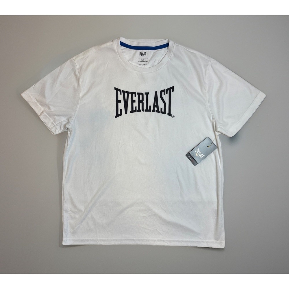 Everlast Everdri Core White Performance Short Sleeve Shirt Mens Size XL